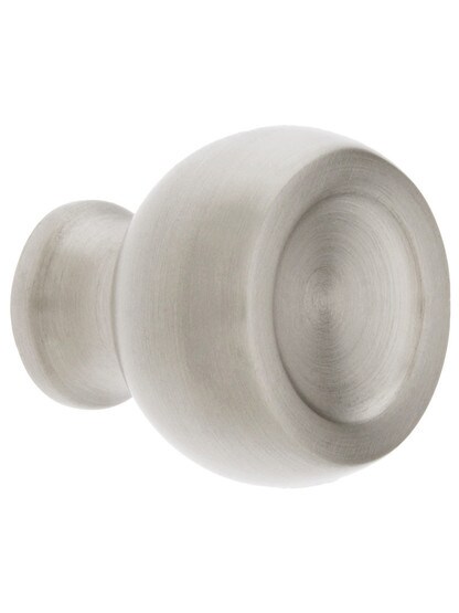 Atomic Cabinet Knob - 1 1/4 inch Diameter in Satin Nickel.